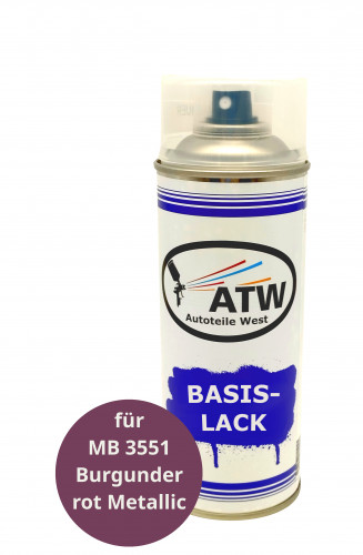 Autolack für MB 3551 Burgunderrot Metallic